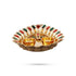 Giri Decorated Plate With Two Chandan Cup Haldi Kumkum Plate For Home